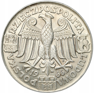 PRL. PRÓBA Srebro 100 złotych 1966 Mieszko i Dąbrówka