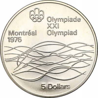 Kanada. 5 dolarów 1975 Pływanie – SREBRO