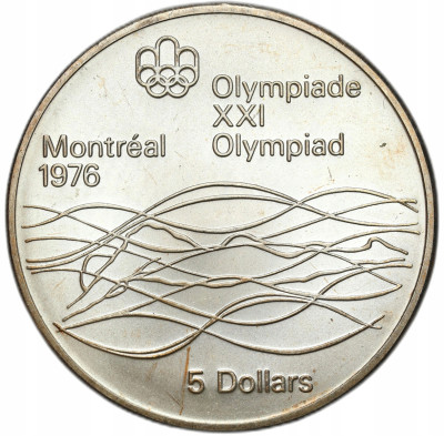 Kanada. 5 dolarów 1975 Pływanie – SREBRO
