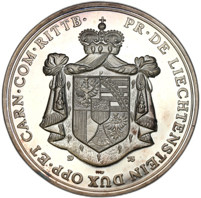 Liechtenstein. Medal Franciszek I 1975 – SREBRO