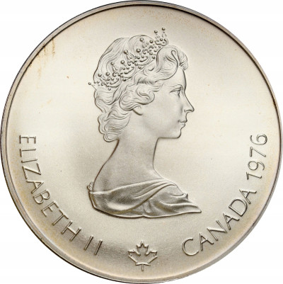 Kanada. 5 dolarów 1976 Znicz olimpijski – SREBRO