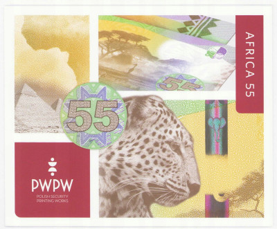 PWPW - 55 - banknot testowy AFRYKA