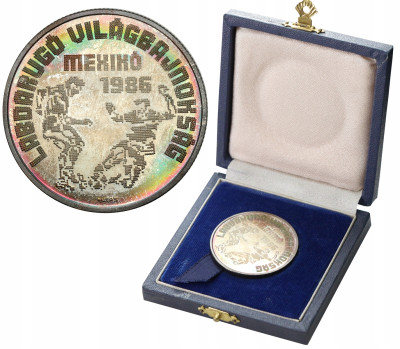 Węgry. 500 forintów 1986 Mundial 1986, Meksyk – SREBRO