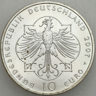 Niemcy. 10 euro 2007 A, Elżbieta z Turyngii – SREBRO