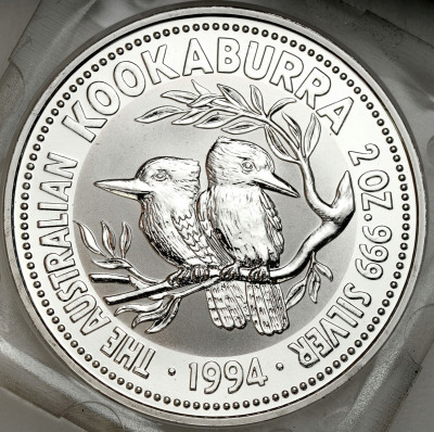 Australia. 2 dolary 1994 Kookaburra – 2 UNCJE SREBRA