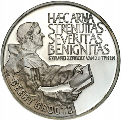 Holandia 25 ECU 1990 - 650. rocznica urodzin Geerta Grote - SREBRO