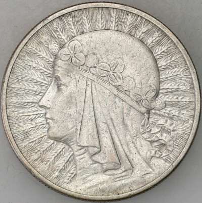 II RP - 10 złotych 1932 głowa kobiety - SREBRO