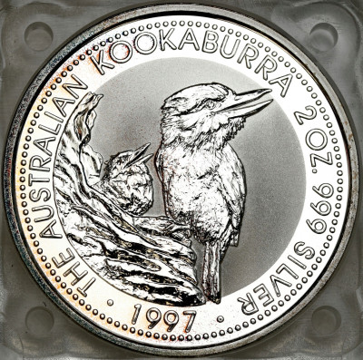 Australia. 2 dolary 1997 Kookaburra – 2 UNCJE SREBRA
