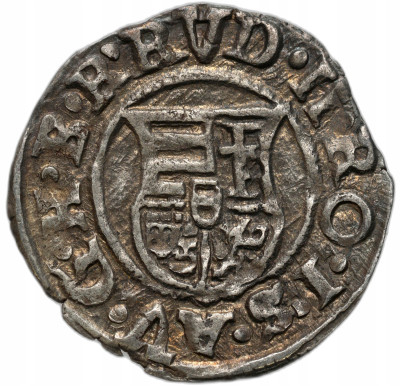 Węgry. Rudolf II. Denar 1589 KB, Kremnica