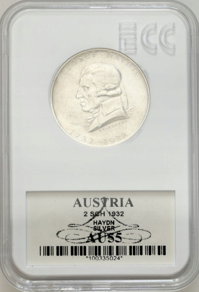 Austria. 2 szylingi 1932 – SREBRO