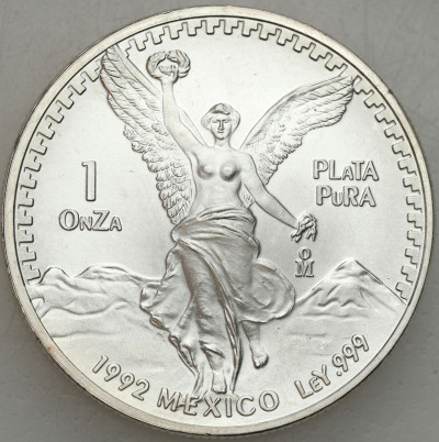Meksyk. 1 onza 1992 Wolność – UNCJA SREBRA