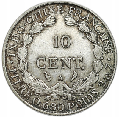 Indochiny Francuskie. 10 centymów 1923