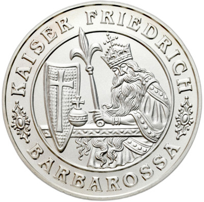 Niemcy. Medal z serii Bogowie Bohaterowie Niemcy – SREBRO