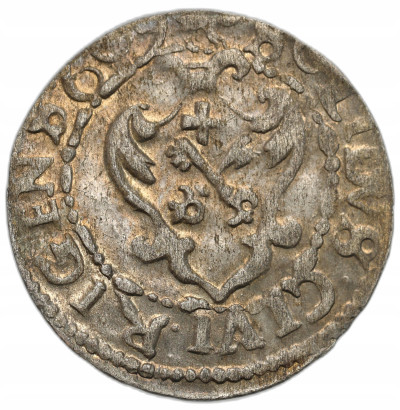 Zygmund III Waza. Szeląg 1609, Ryga – ŁADNY
