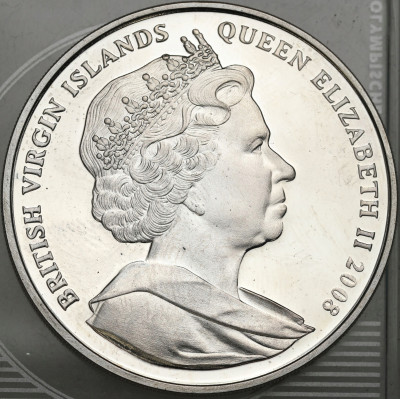 Brytyjskie Wyspy Dziewicze. 10 dolarów 2008 Olimpiada – SREBRO