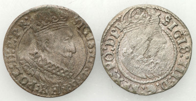 Zygmunt III Waza. Grosz 1626/25, Gdańsk – 2 szt