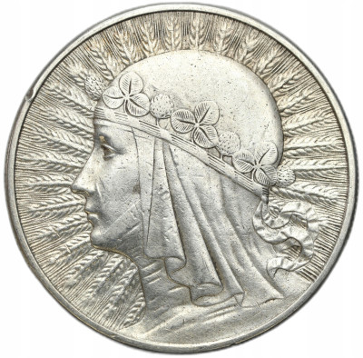 II RP. 10 złotych 1932 głowa kobiety (bez znaku)