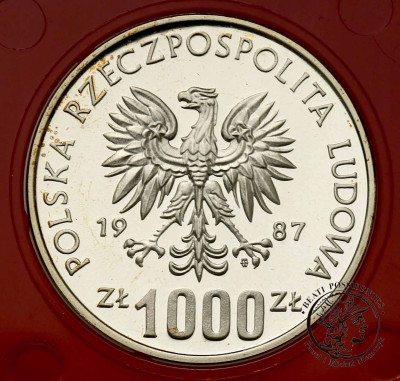 PRÓBA srebro 1000 złotych 1987 Zimowe Igrzyska Olimpijskie