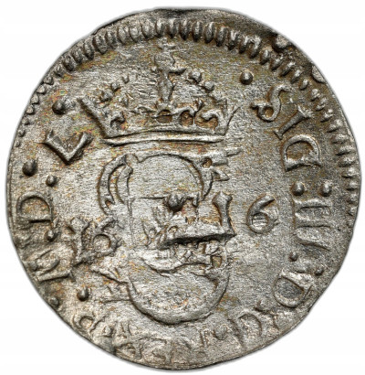 Zygmunt III Waza. Szeląg 1616, Wilno – PIĘKNY