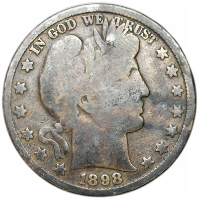USA. 1/2 dolara 1898, Filadelfia