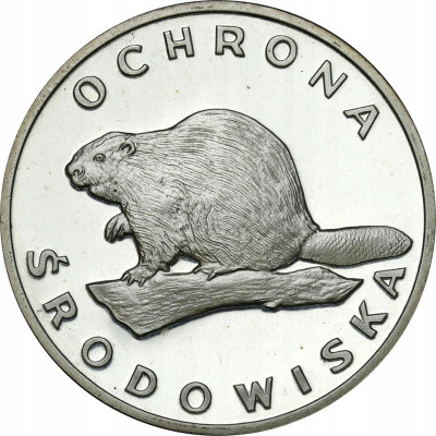 100 złotych 1978 Bóbr - Ochrona Środowiska – SREBRO