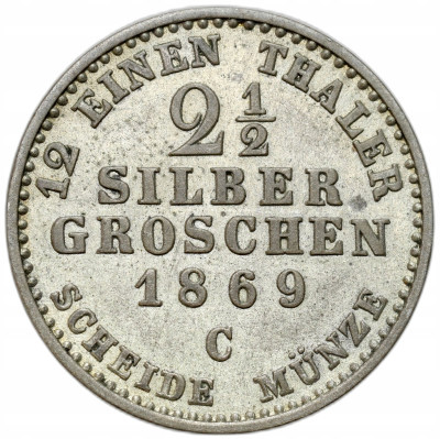 Niemcy, Prusy. 2 1/2 silbergroschen 1969 C