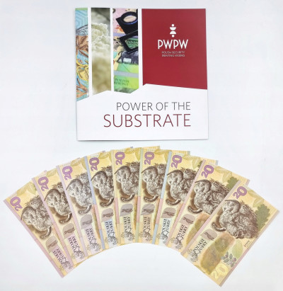 PWPW Zestaw banknotów 2019 Polskie Żubry 9 sztuk