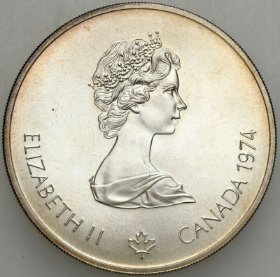 Kanada. 5 dolarów 1974 Olimpijczyk ze zniczem – SREBRO