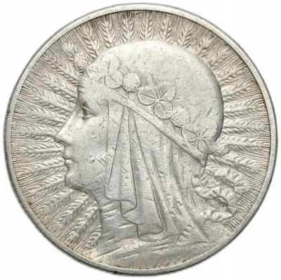 II RP. 5 złotych Głowa Kobiety 1932 bez znaku
