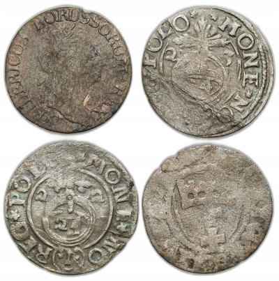 Półtorak 1622 i 1623, 3 krajcary pruskie 1780, półgrosz gdański