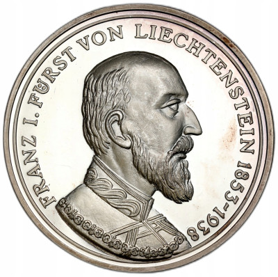 Liechtenstein. Medal Franciszek I 1975 – SREBRO