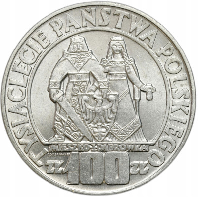 100 złotych 1966 Mieszko i Dąbrówka – PIĘKNE