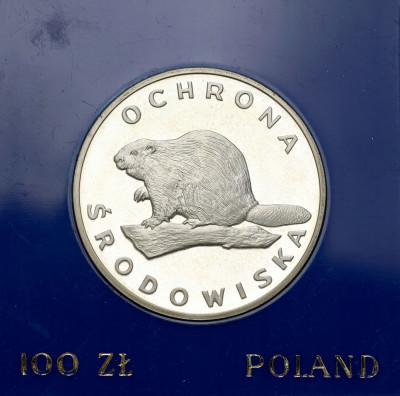 100 złotych 1978 Bóbr – SREBRO