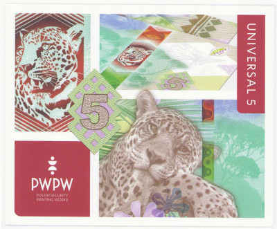PWPW - 5 - banknot testowy JAGUAR