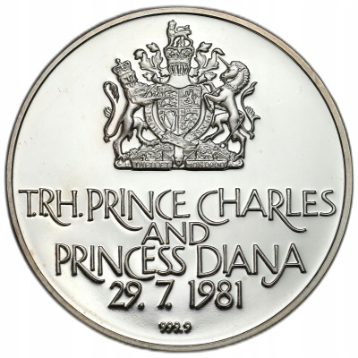Medal Książę Charles i księżniczka Diana 1981 – SREBRO