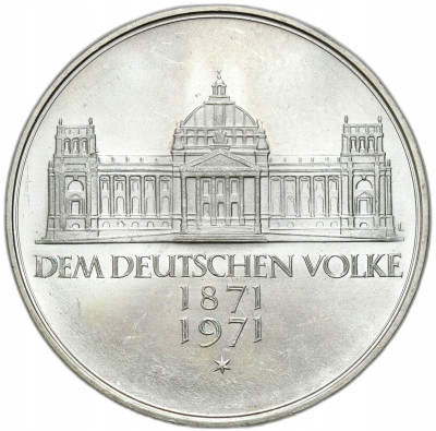 Niemcy 5 marek 1971 G 100-lecie Republiki – SREBRO