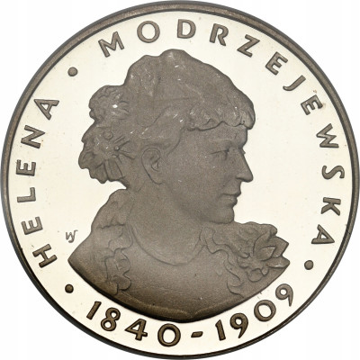 100 złotych 1975 Modrzejewska PCG PR68 – SREBRO