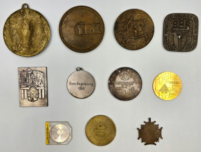 Polska, Niemcy. Medale, plakieta i odznaczenie, zestaw 11 sztuk