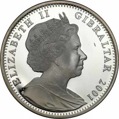 Gibraltar. 1 korona 2001,Epoka wiktoriańska - królowa Wiktoria w Szkocji