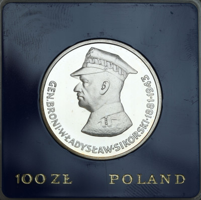 100 złotych 1981 Sikorski - SREBRO