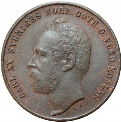 Szwecja. Karol XV (1859–1872). 2 öre 1871, Sztokholm