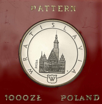 PRÓBA srebro 100 złotych 1987 Wratislavia