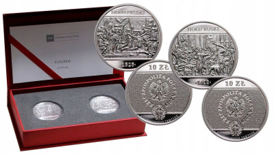 2 x 10 złotych 2019 Hołd Pruski i Ruski SET – SREBRO