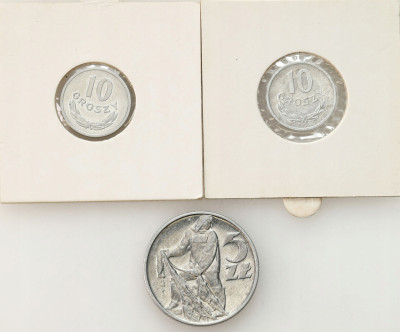 Od 10 groszy do 1 złoty 1959-1973 – 3 szt