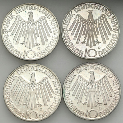 Niemcy. 10 marek 1972 Igrzyska Olimpijskie, 4 szt – SREBRO