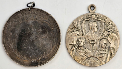 Medal beatyfikacyjny oraz chrzcielny – SREBRO