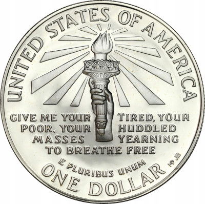 USA. 1 dolar 1986, Statue of Liberty - SREBRO