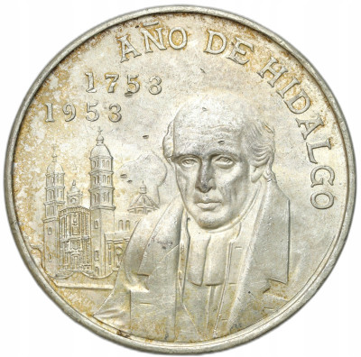 Meksyk 5 peso 1953, 200 rocznica urodzin Miguel Hidalgo y Costilla – SREBRO