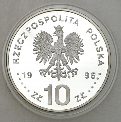 III RP. 10 złotych 1996 Zygmunt II August – popiersie