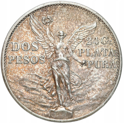 Meksyk. 2 pesos 1921, 100-lecie niepodległości – SREBRO